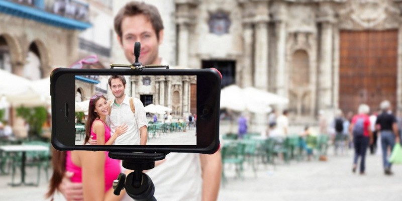 Mando a Distancia Bluetooth Palo Selfie Disparador Cámara de Fotos para  móviles